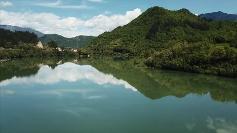 Flight over river Stock Footage 321362978