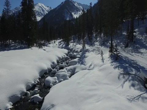 Flight over the river Mamay Video stock 74699789