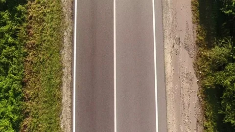 Flight over the road. Video stock 80790136