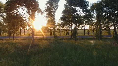 A flight over the road a motorcycle ride Video stock 80805345