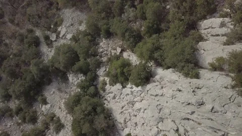 Flight over rocks climber 04 Video stock 148368871