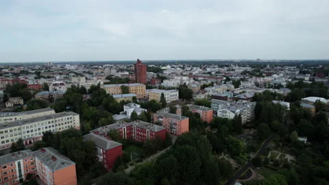 Flight over rooftops Stock Footage 219215528