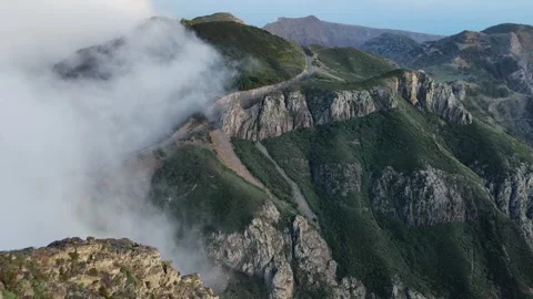 Flight over Roque de Agando 스톡 동영상 320742608