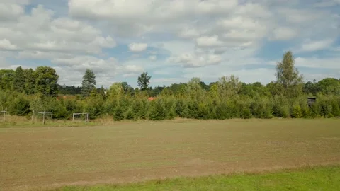 Flight over rural fields Stock Footage 216712647