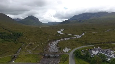 Flight over Scotland Stock Footage 88126287