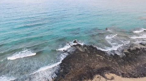 Flight over the sea Stock Footage 92128240