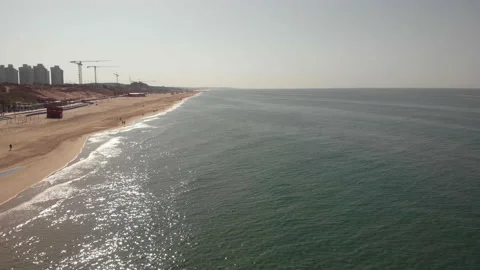 Flight over the sea Stock Footage 147474276