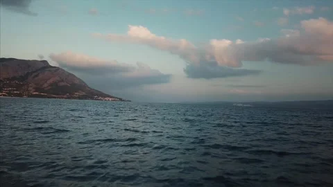 Flight over sea Stock Footage 256453696