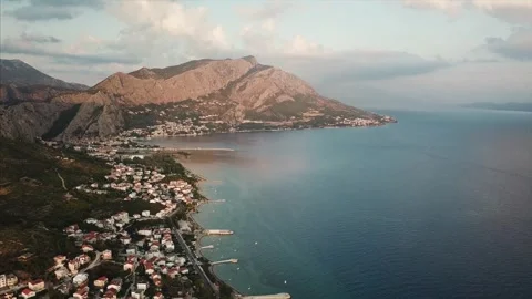 Flight over sea Stock Footage 256477156