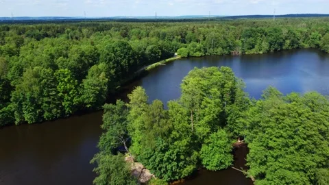 Flight over a Sea in Germany Stock Footage 197842537