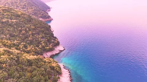 A flight over the seashor Video stock 295023328