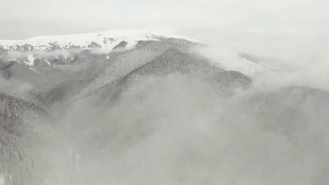 Flight over the ski resort at night Video stock 170793297