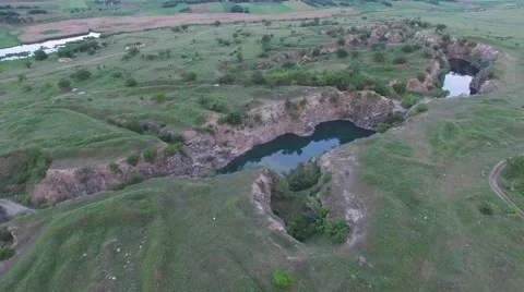 Flight over the small canyon 스톡 동영상 64066677