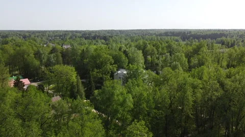 Flight over the small estate Stock Footage 204971072