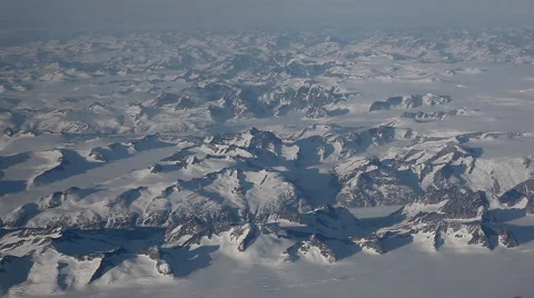 Flight over of snowy mountains Stock Footage 39989966