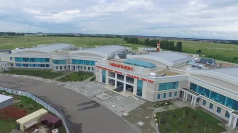 Flight over sport district under construction in Krasnodar Stock-Footage 58934640