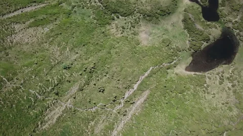 Flight over the spring mountains, thaw Stock Footage 149507844