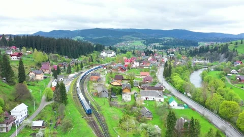 Flight over the stone bridge Stock Footage 171421177