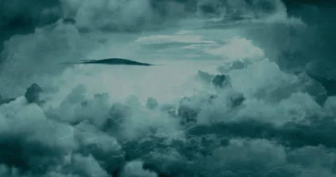 Flight over the stormy clouds Stock Footage 169473595