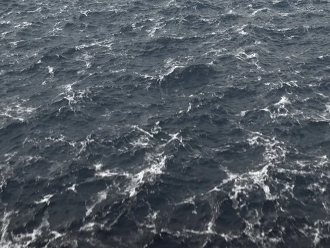 Flight Over The Stormy Ocean / Stormy North Sea. Stock Footage 78644176