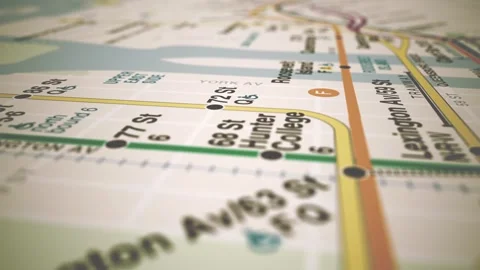Flight Over Subway Map Background 스톡 동영상 244777520