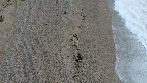 Flight over the surf Stock Footage 86565203