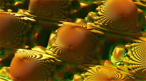 Flight over the surface of cell complex structures m1042 Stock Footage 12094381