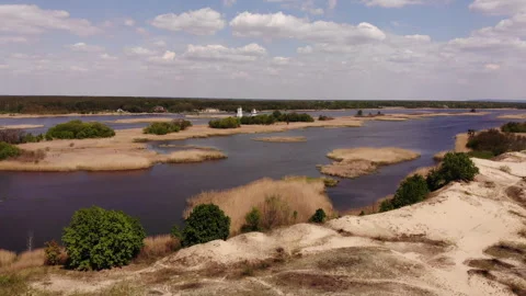 Flight Over the Swamp, Top View Stock Footage 278101518