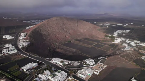 Flight over of Tajaste, Lanzarote Video stock 194187787