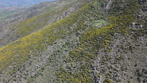 Flight over the tops of mountains Stock Footage 277208386