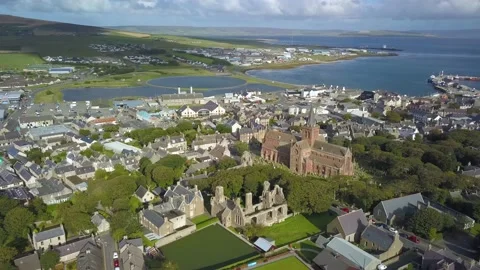 Flight over town Stock Footage 219811887