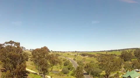 Flight over valley Stock Footage 12391653