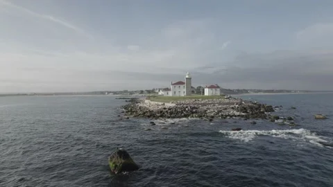 Flight Over Watch Hill Lighthouse Видео 157123380