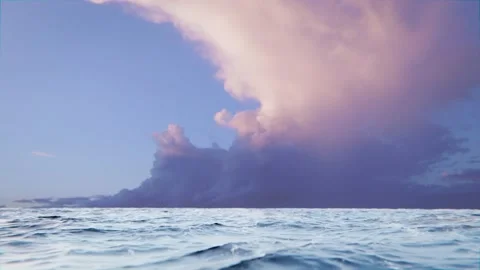 Flight over water surface, ocean or sea Видео 167894919