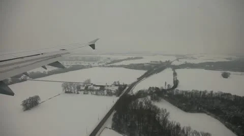 Flight Over Winter Landscape Stock Footage 21341926