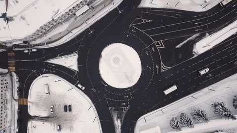 Flight over winter Yaroslavl. Russia. Stock Footage 114558341