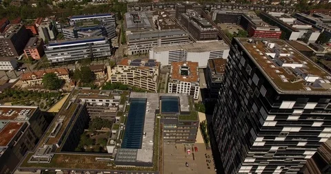 Flight Over Zurich Stock Footage 93307976