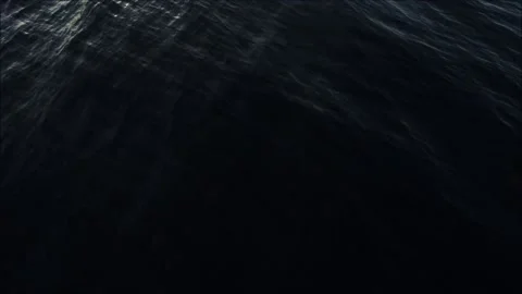 Flight with pan over the ocean towards sunrise Stock Footage 138557909