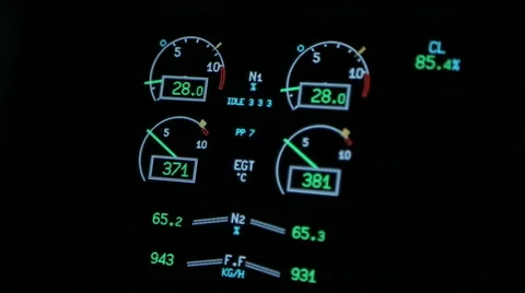 Flight panel Stock Footage 52818519