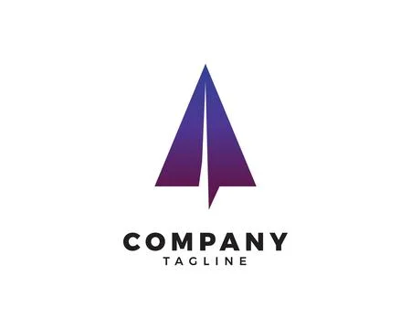 Flight paper plane logo vector icon illustration Stock Illustration