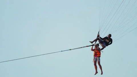 Flight parachute thailand Stock Footage 171633937