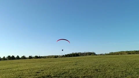 Flight on paraglider on a summer day Video stock 279128411