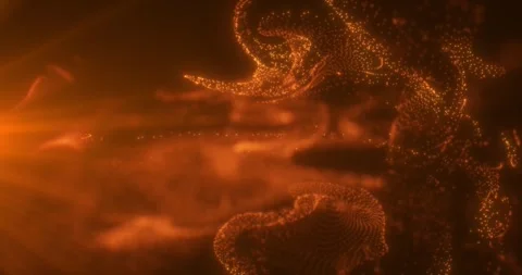 The flight of particles in a liquid Stock Footage 310684757