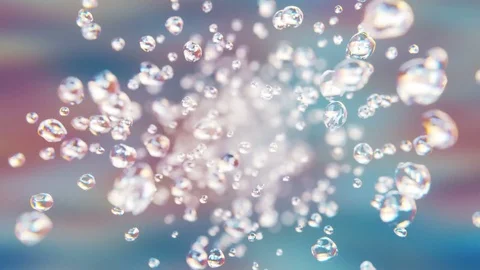 Flight pearl bubble loopable background 스톡 동영상 74928153