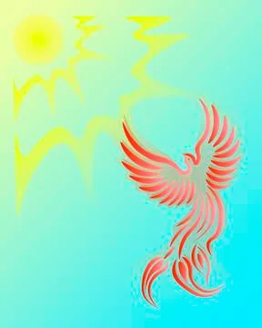 Flight of the phoenix Stock Illustration