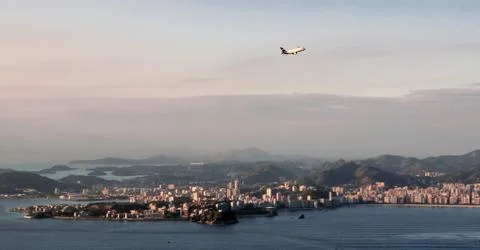 In the flight Foto stock