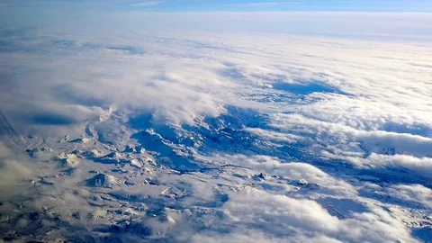 Flight on plane over Iceland Vídeos de archivo 106205017