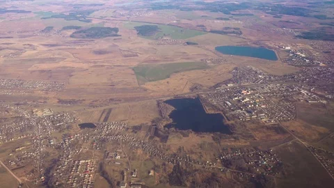Flight by plane. Top view from the window Stock Footage 106532209