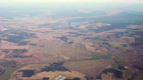 Flight by plane. Top view from the window Stock Footage 106534002