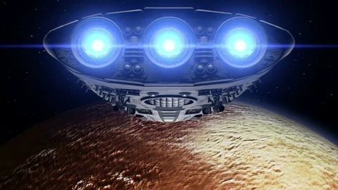 Flight to Pluto, 3d animation Stock Footage 84863861